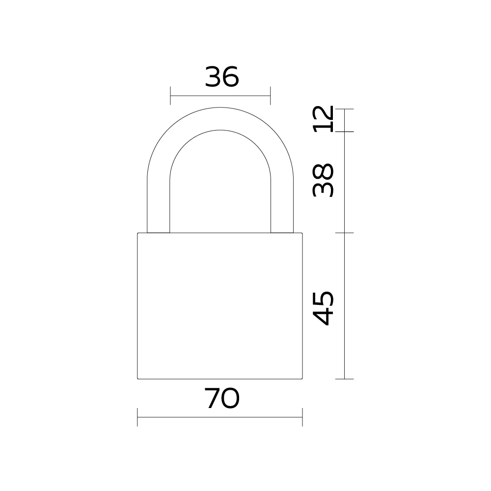 Замок навесной PL-WEATHER-1570 Black 4 fin key ( PL-15-70) диск. /блистер