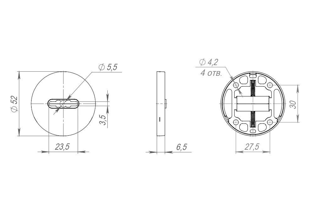 Накладка на сувальдный замок ESC.S-auto.RLR/R.486 CP-8 хром (1шт.)