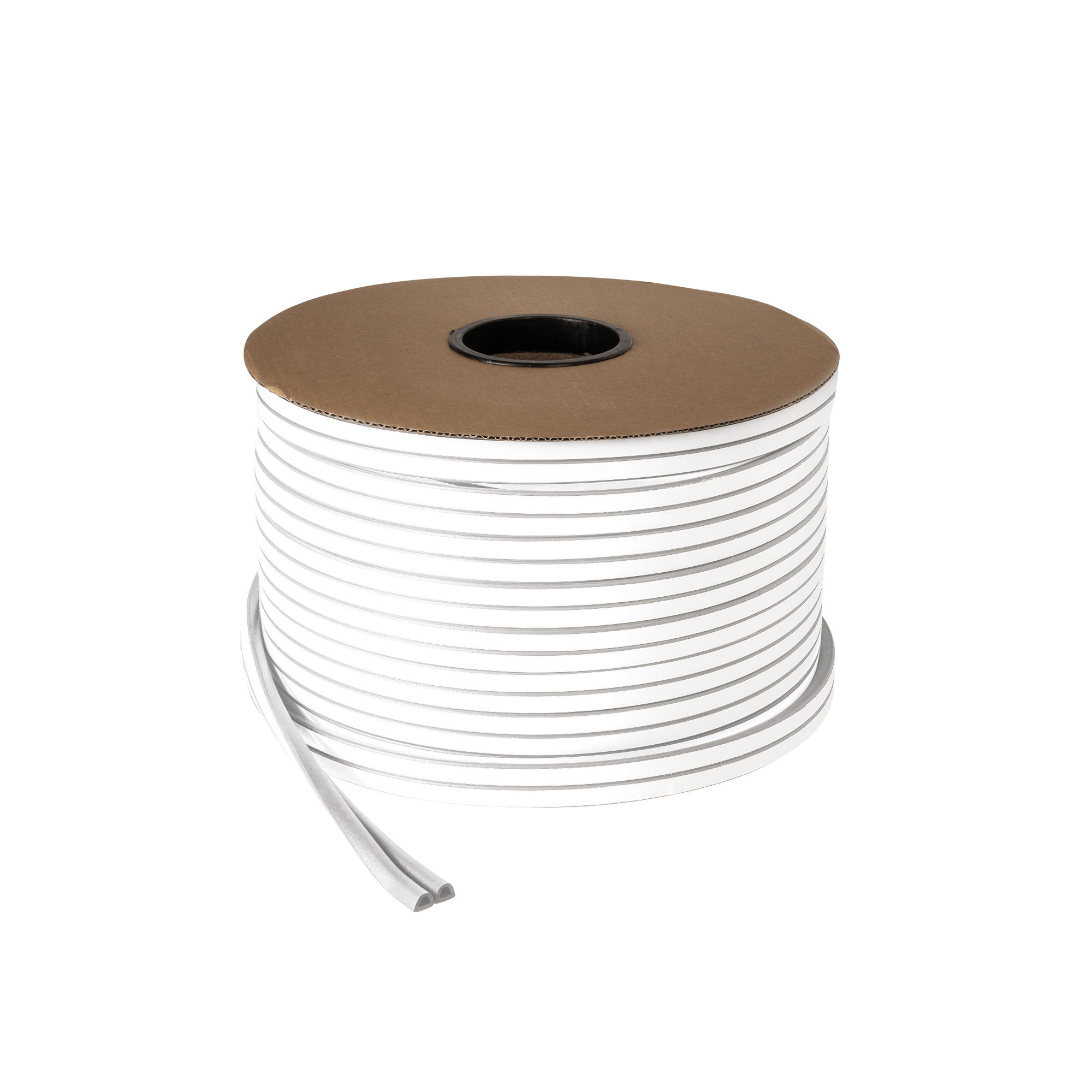 Уплотнитель самоклеящийся ADH/D-14x12mm, WHITE белый 120m 