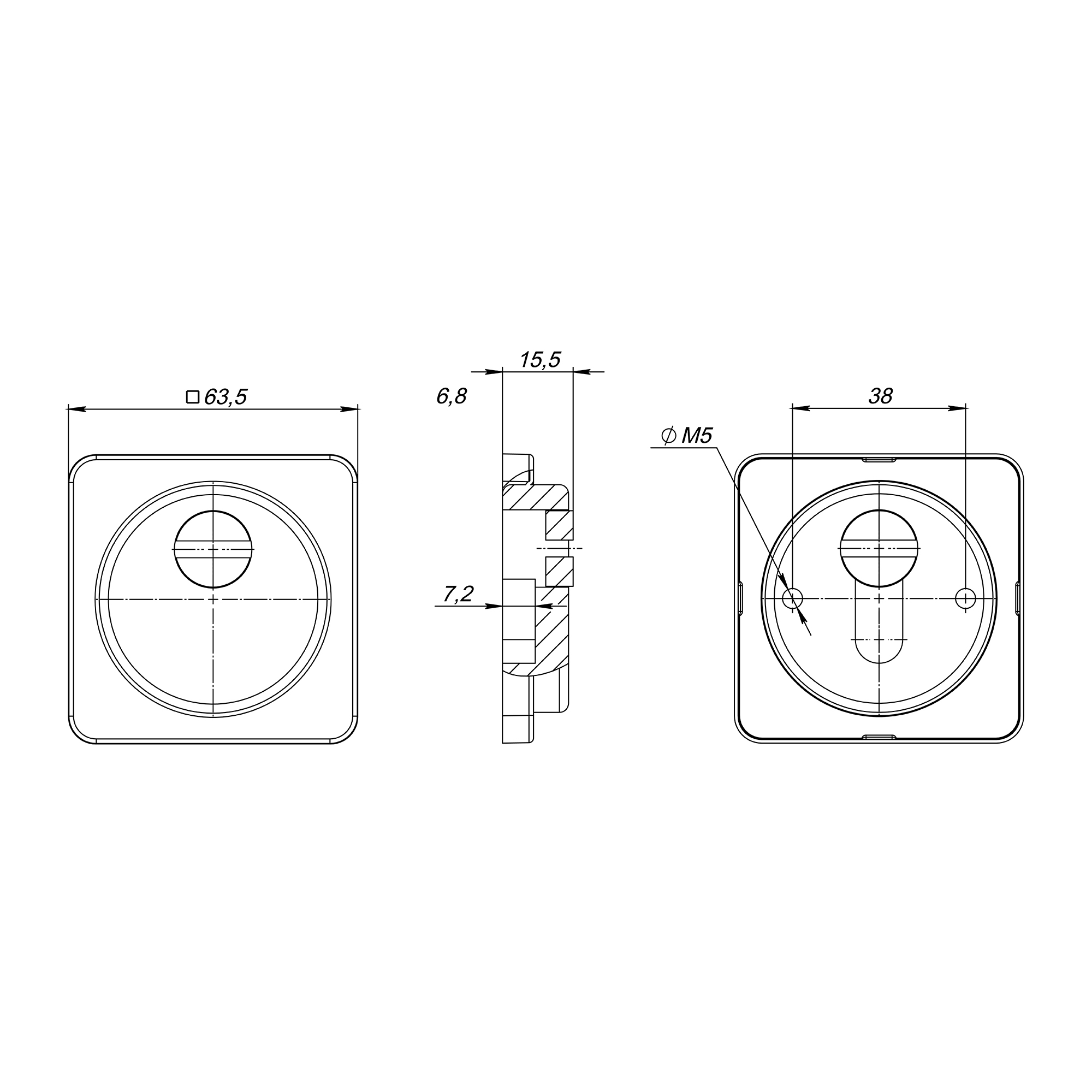 Накладка DEF.MSC/K-EXT.6212 BL-24 черный