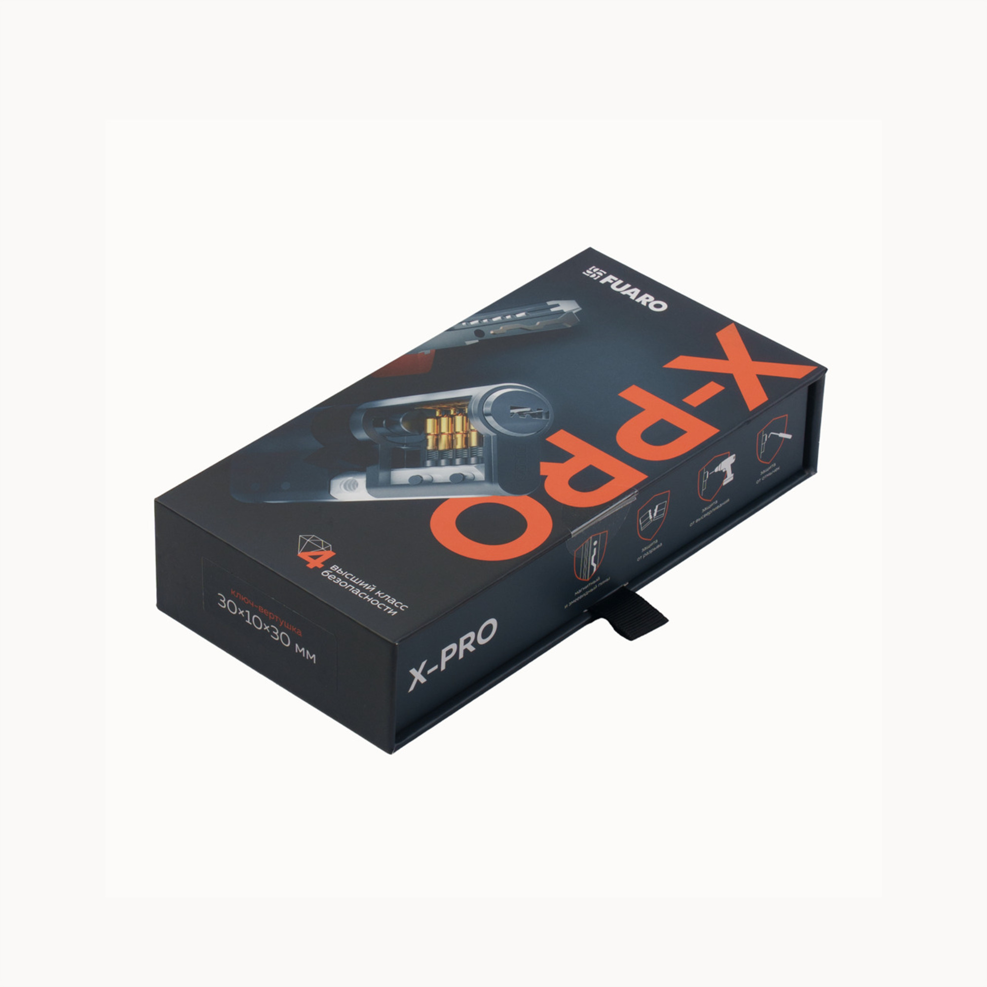 Цилиндровый механизм 4 класса безопасности X-PRO5007 Tang w/k 90 (55+10+25) SN-3  шток без вертушки