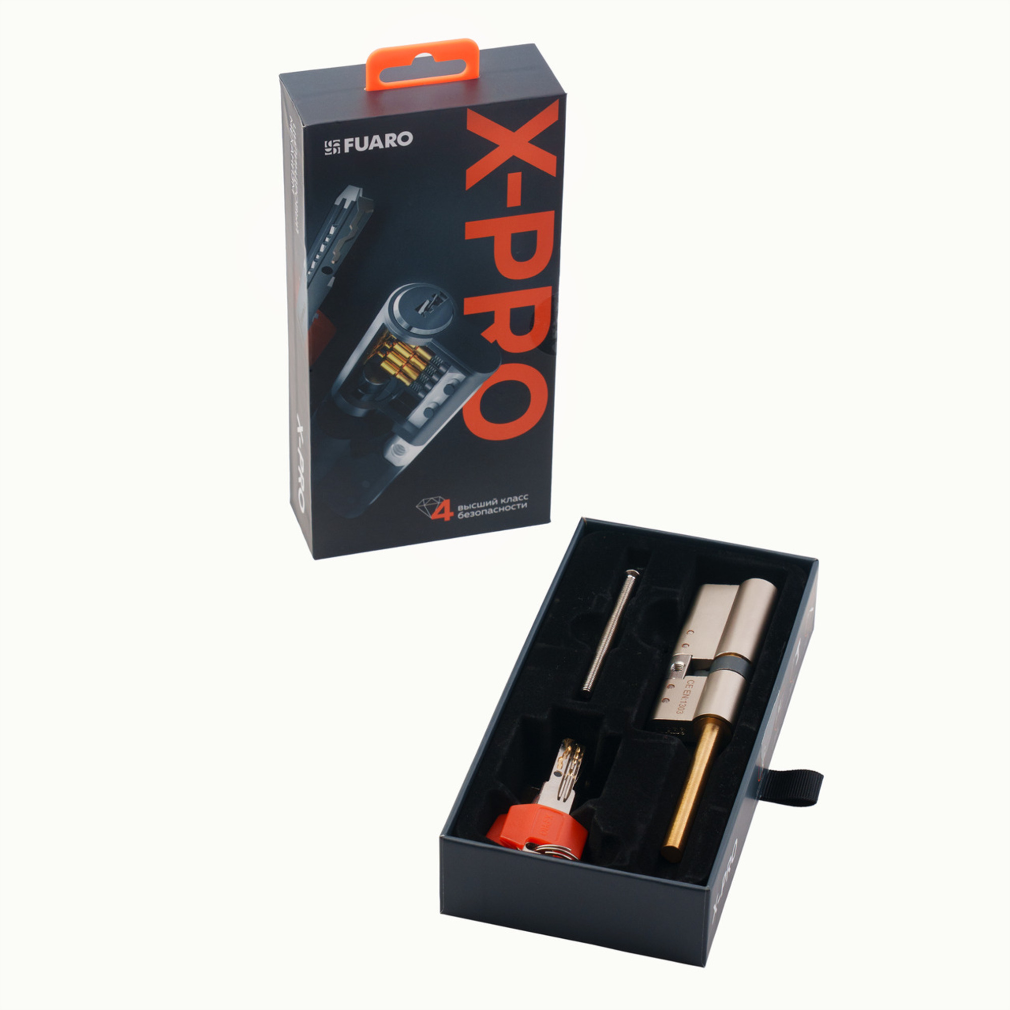 Цилиндровый механизм 4 класса безопасности X-PRO5007 Tang w/k 90 (55+10+25) SN-3  шток без вертушки