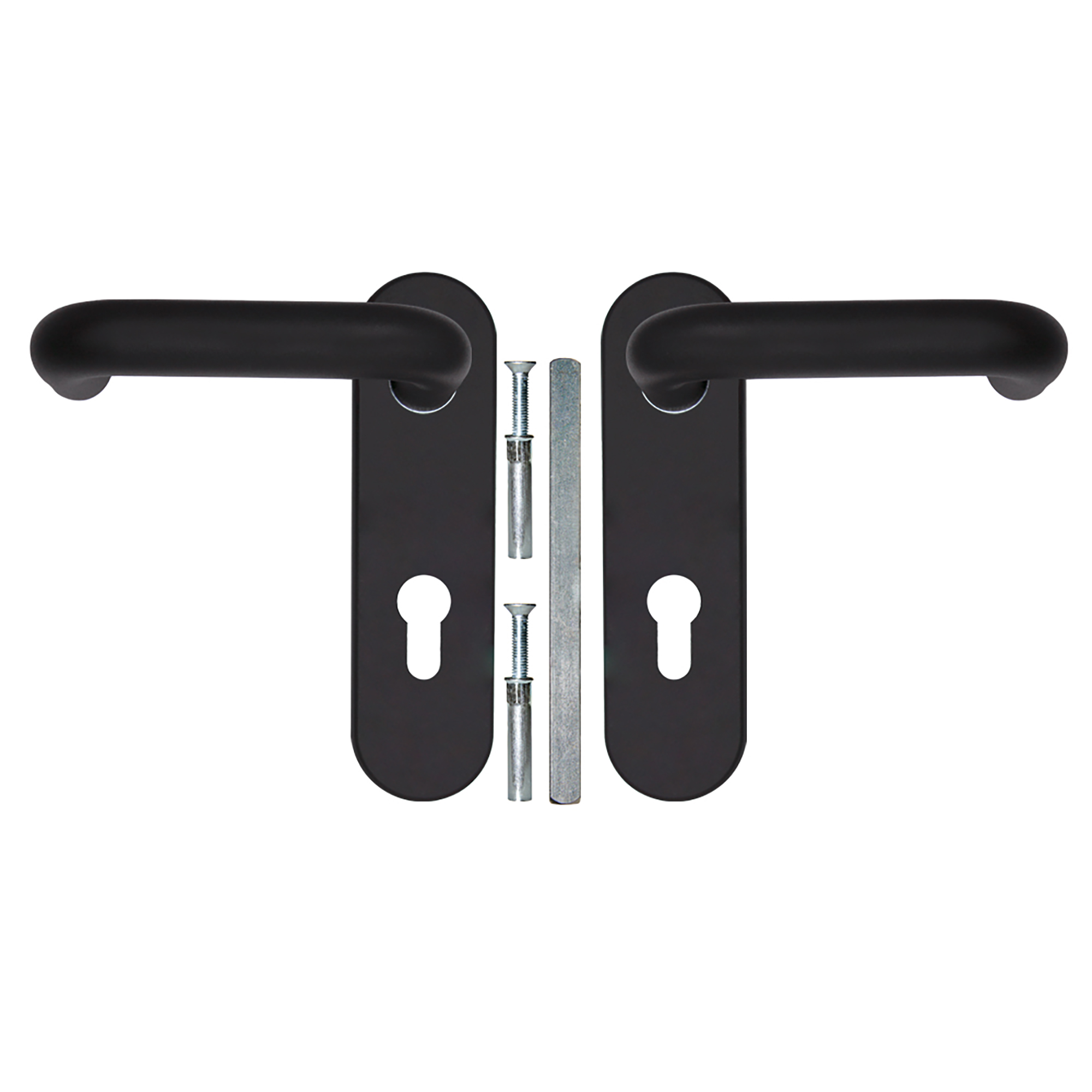 Ручка дверная FP.DH172.0433 NE (B2B)  (8x120) с пружиной BL-24 черный