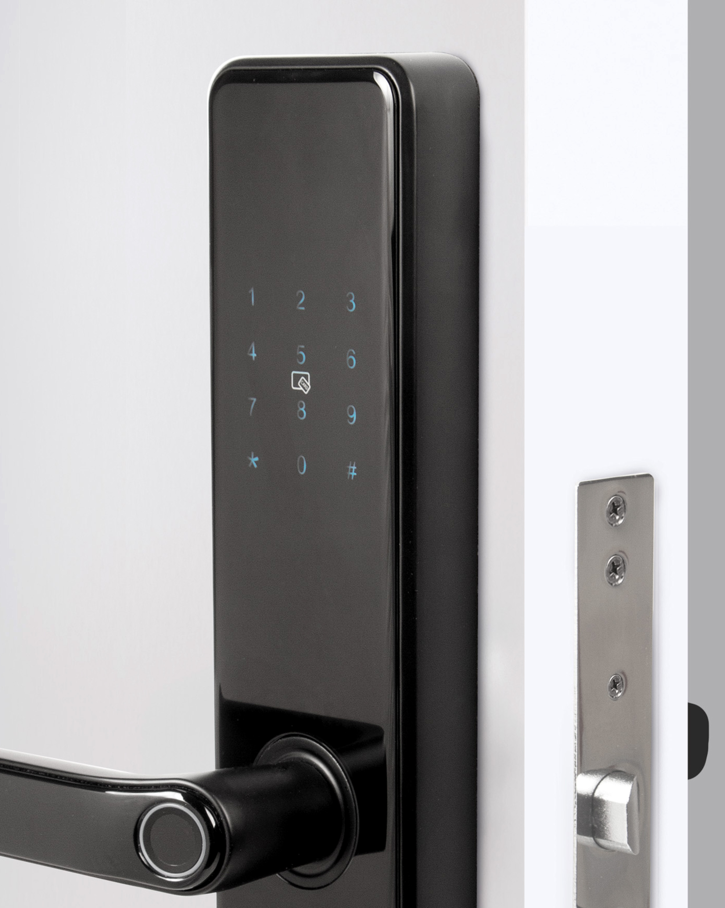 Ручка-полуавтомат для замка врезного полуатоматического SLS-01.60.85 S/A TTL, черная