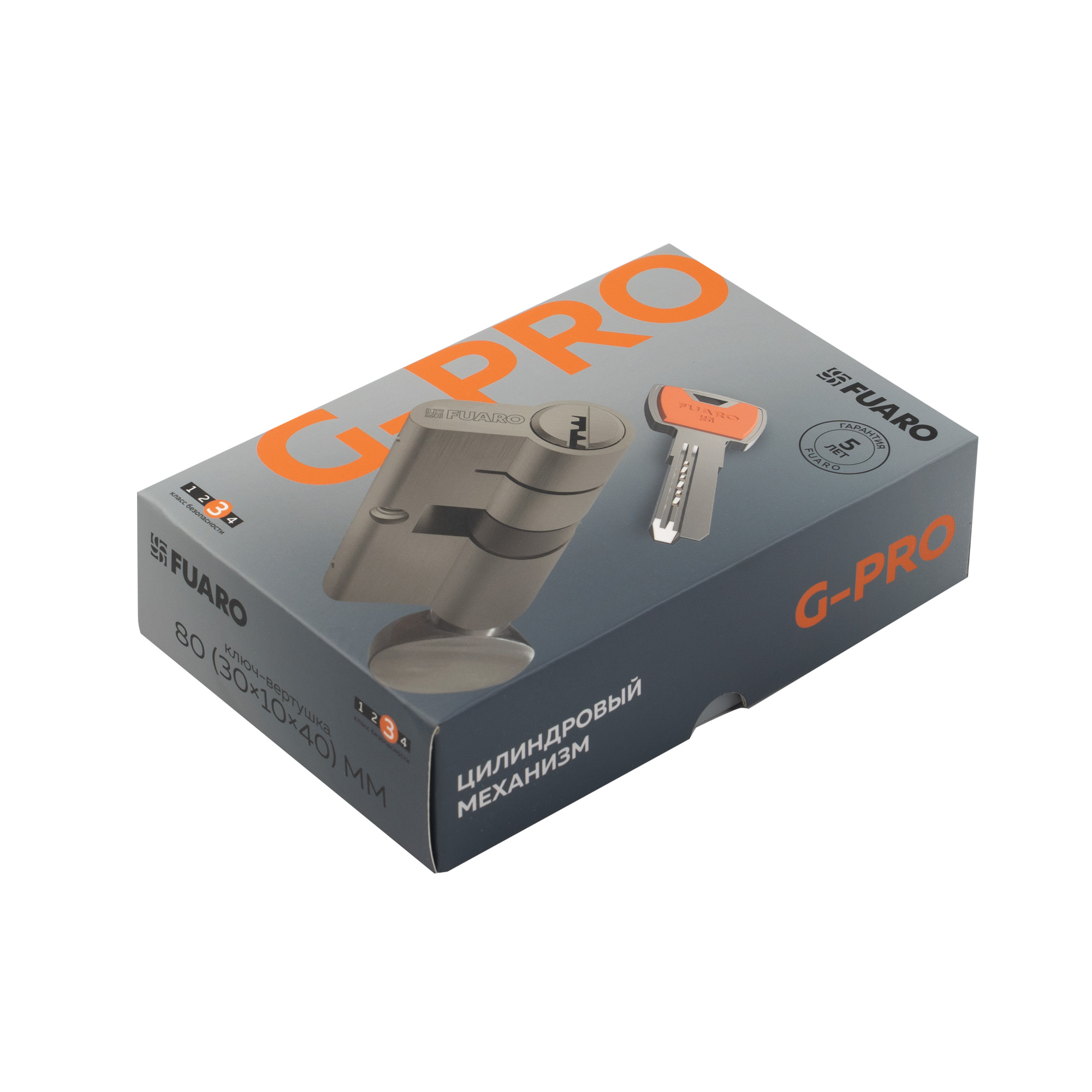 Цилиндровый механизм (G-PRO502/110) G-PRO5002 Knob 110 (50+10+50) SSC сатин. хром 5Key