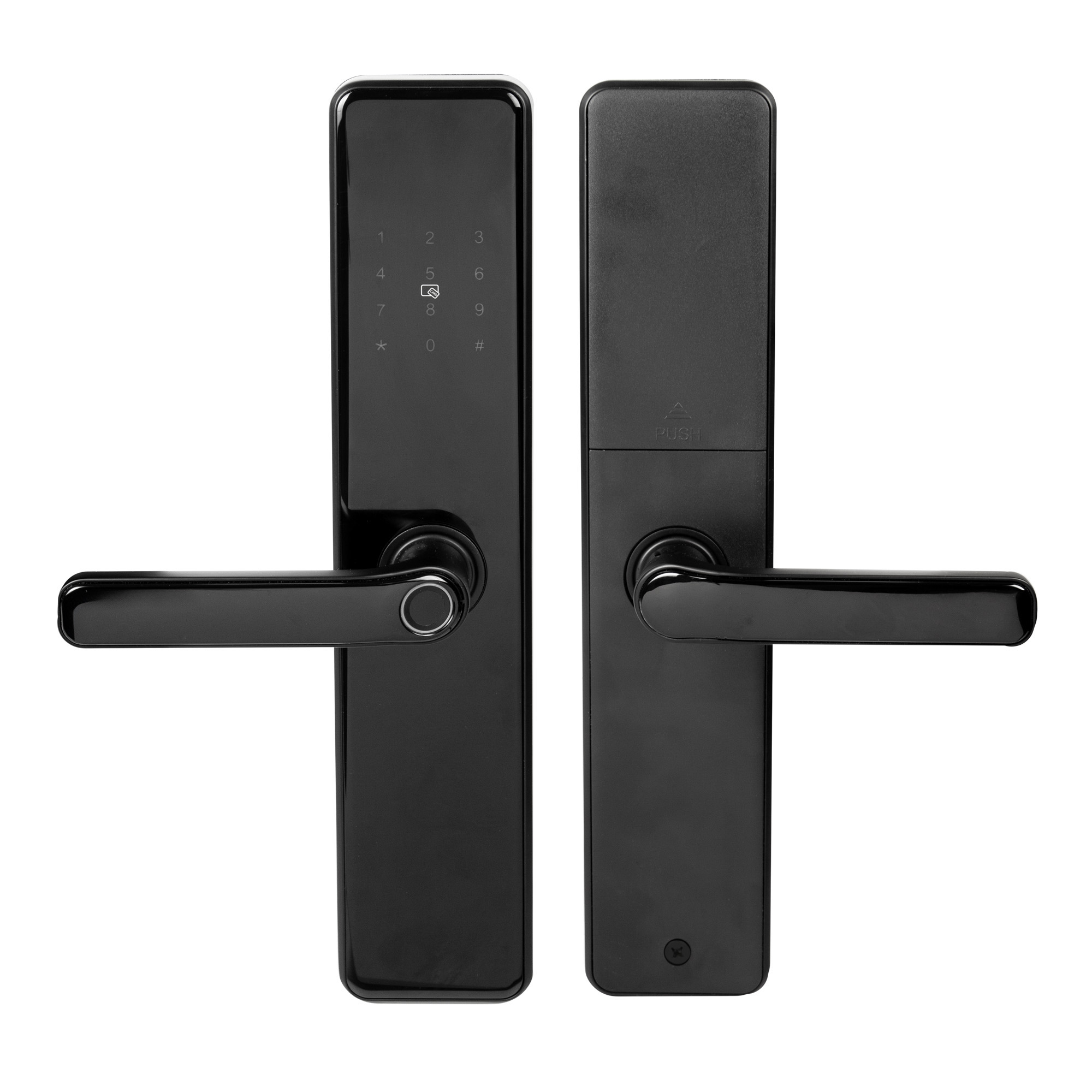 Ручка-полуавтомат для замка врезного полуатоматического SLS-01.60.85 S/A TTL, черная