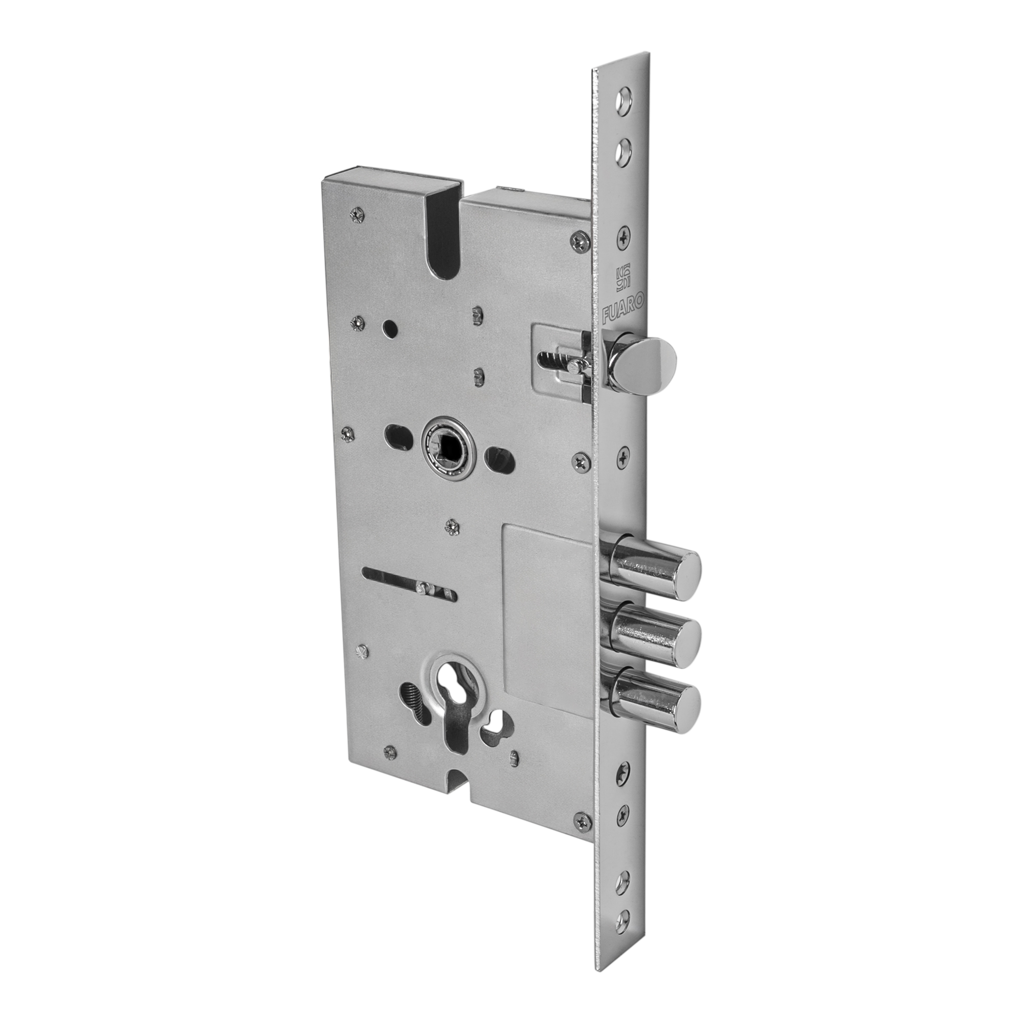 Корпус врезного замка полуавтоматический с защёлкой 