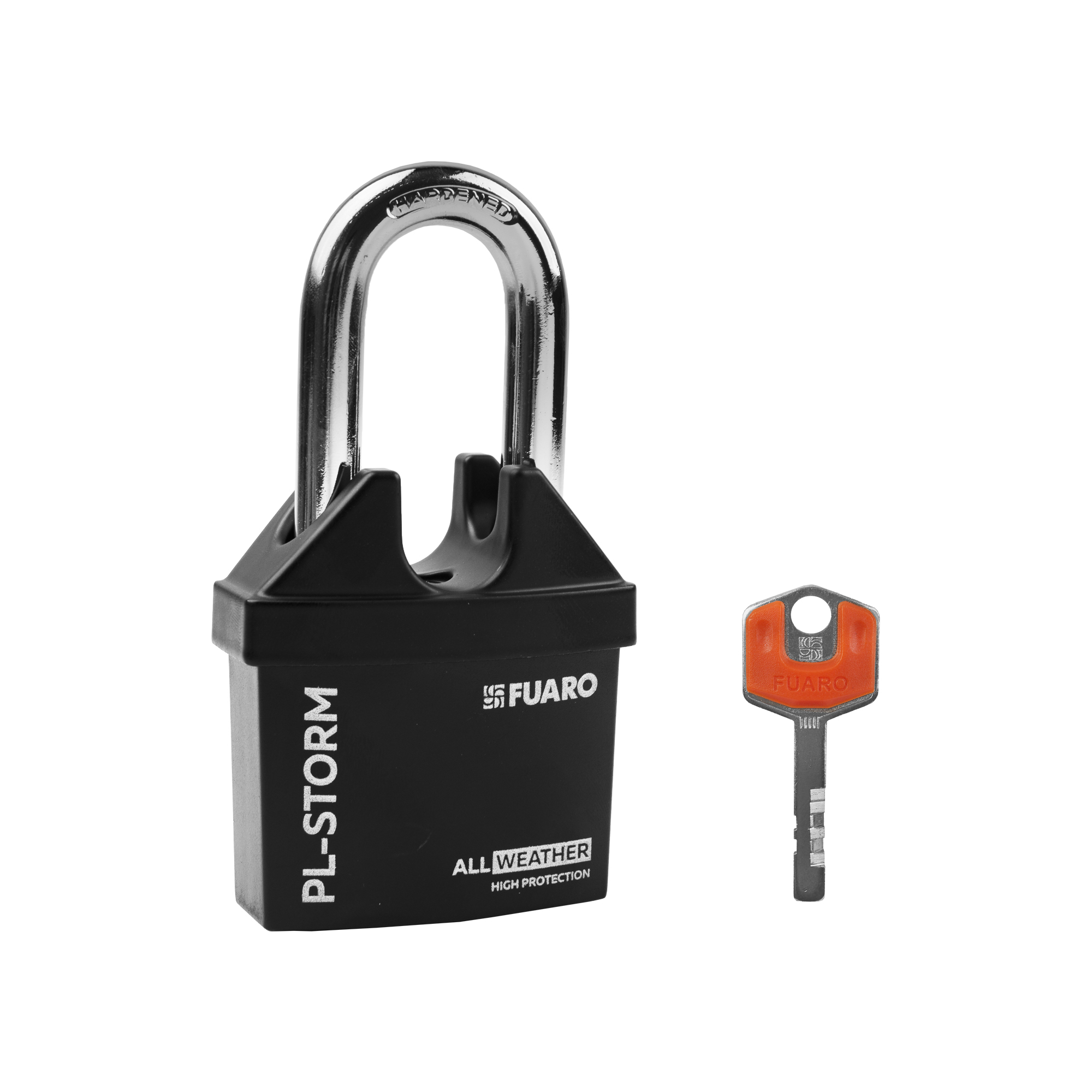 Замок навесной PL-STORM-3660 LS 4 key (дисковый ключ) с удлиненной дужкой